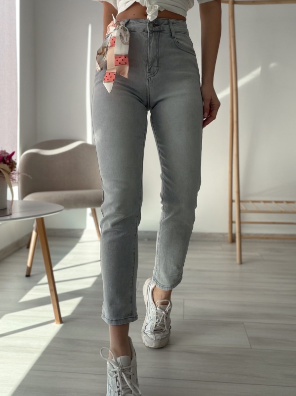 Сиви дънки с кърпа