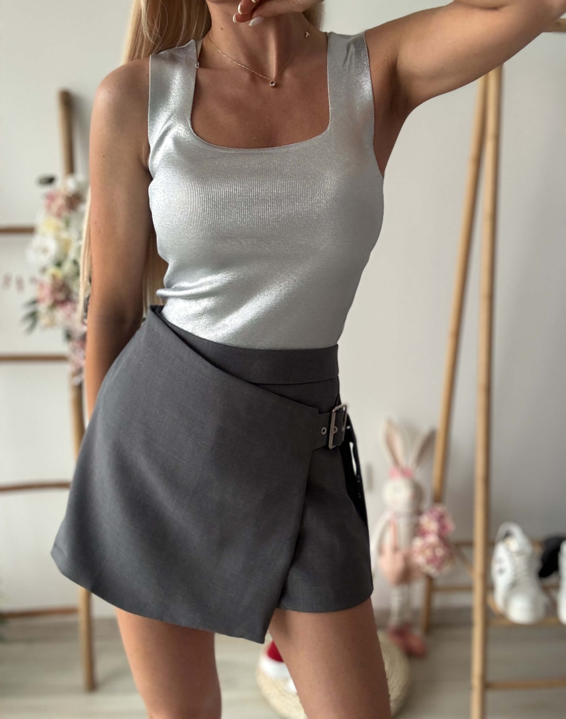 Пола панталон Графит