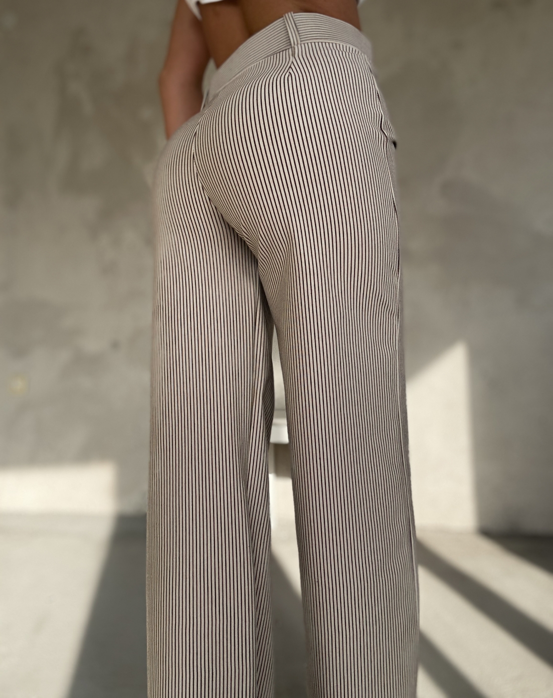 Панталон райе бежов