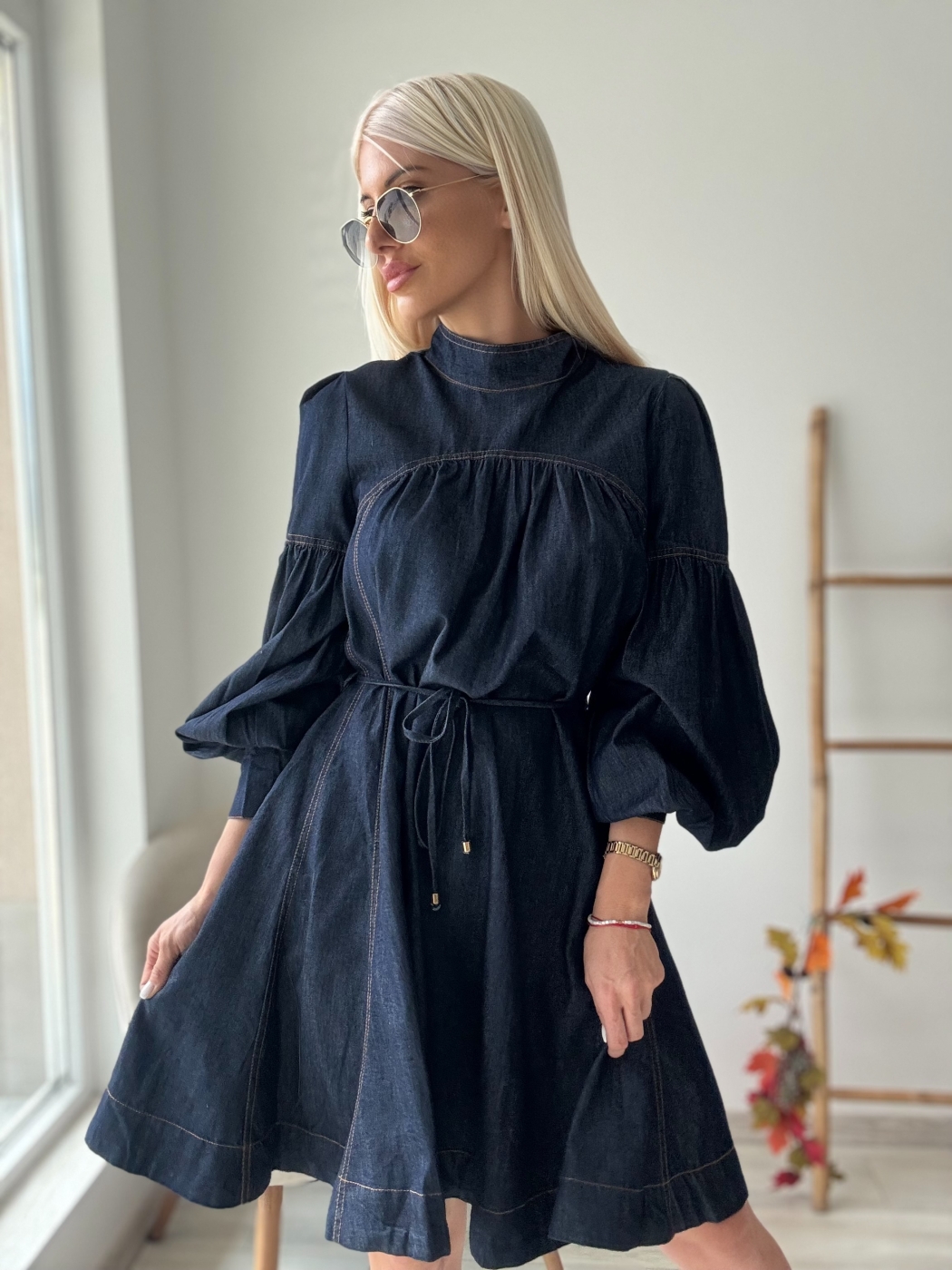 Дънкова рокля индиго