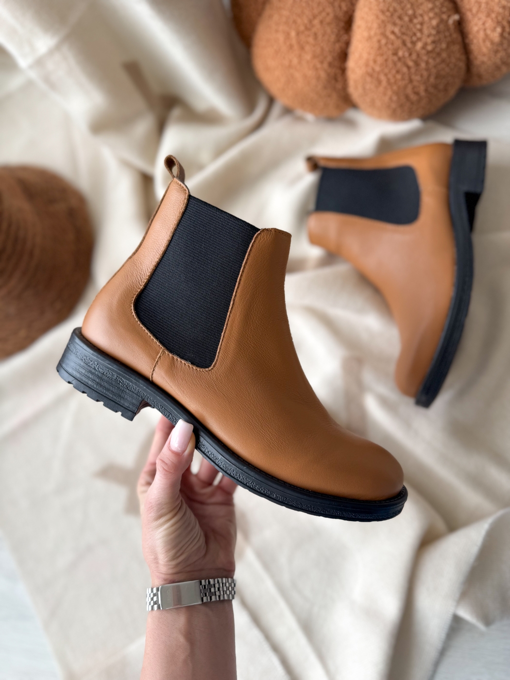 Боти Камел естествена кожа