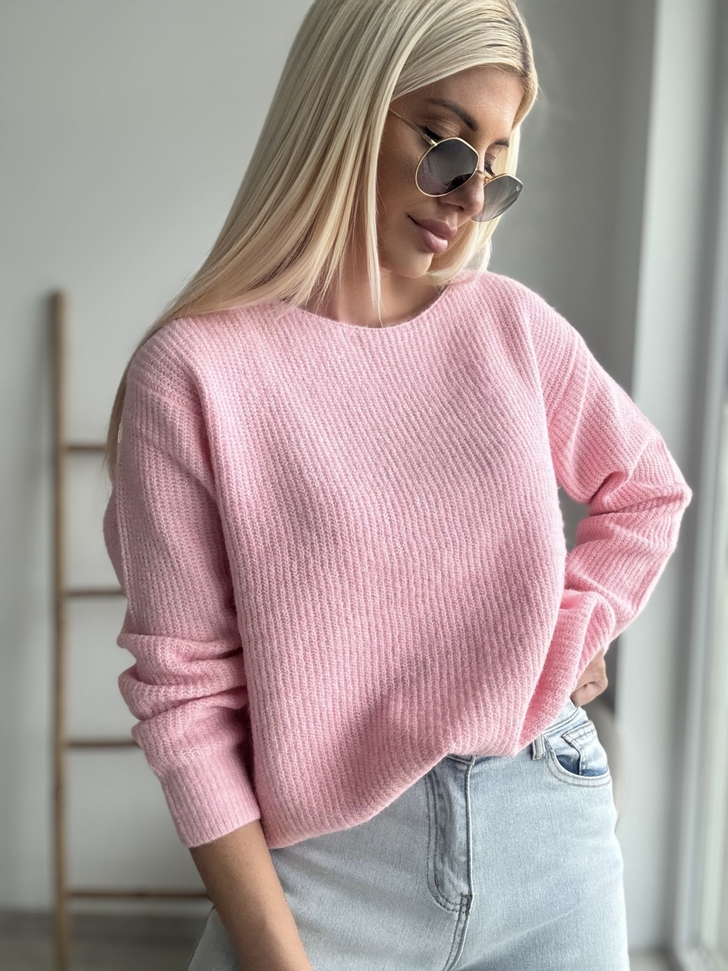 Розов пуловер Milenium