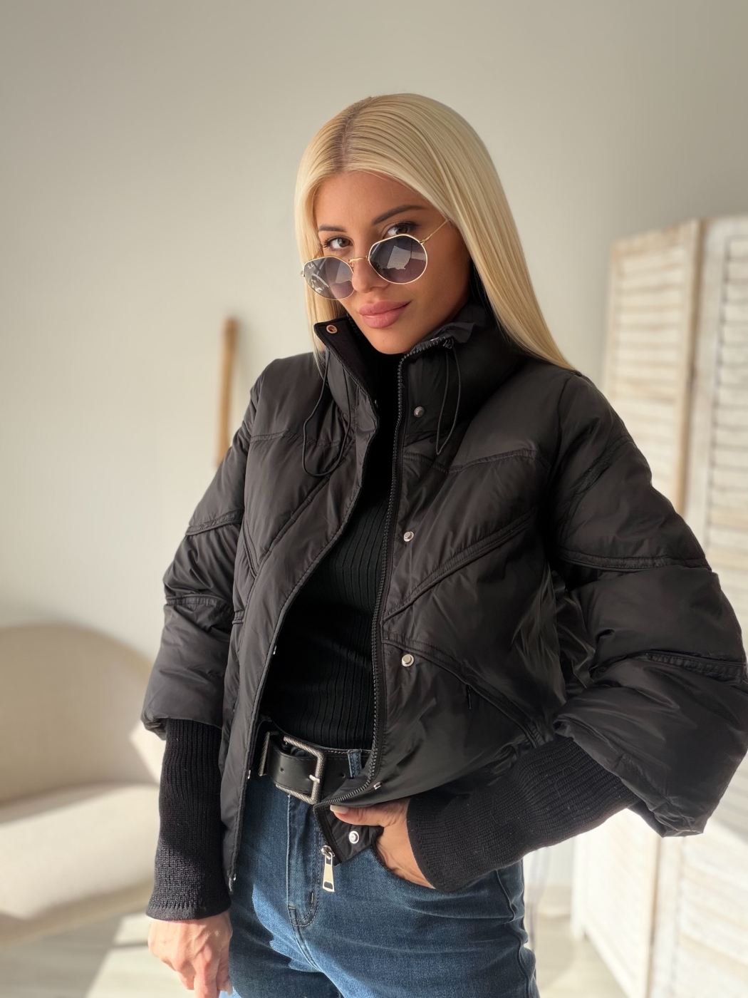 Черно яке с гъши пух