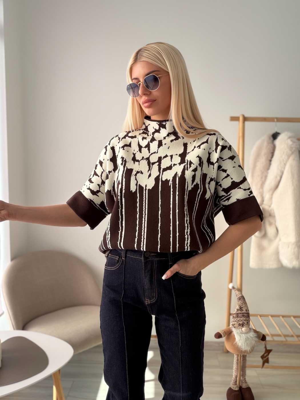 Кафява туника wood