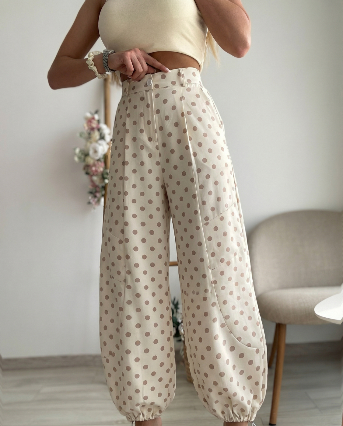 Панталон DOTS екрю