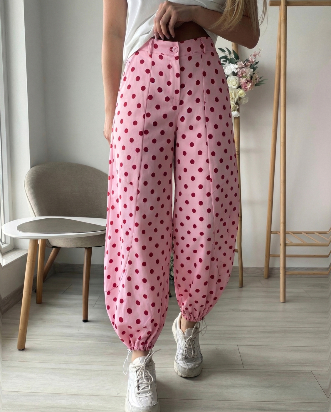 Розов панталон Dots