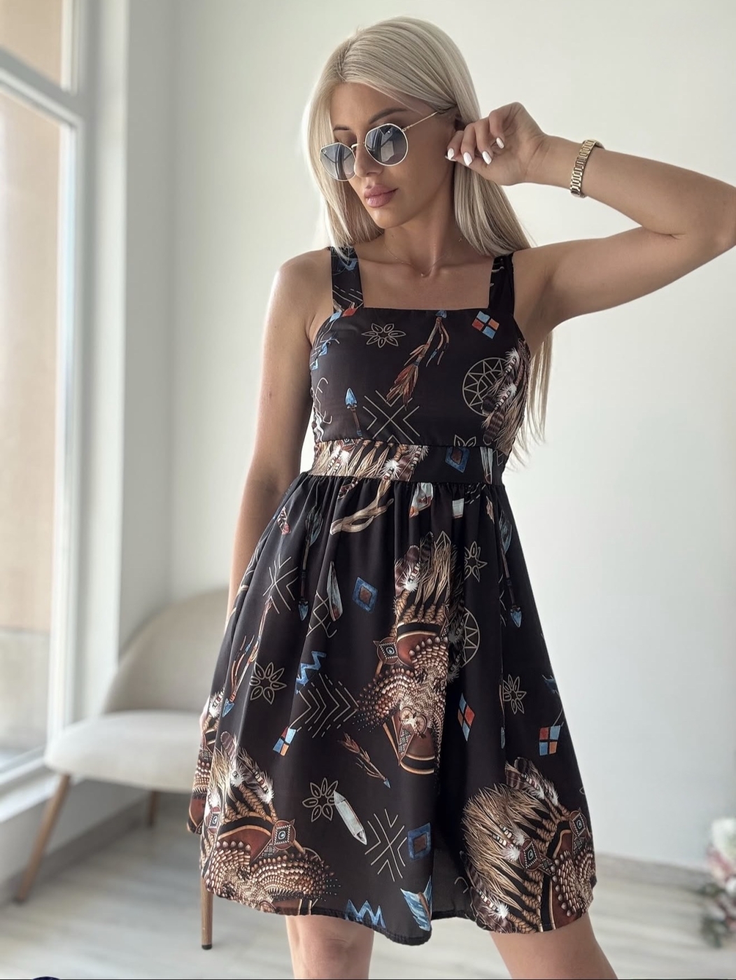 Кафява рокля Indira
