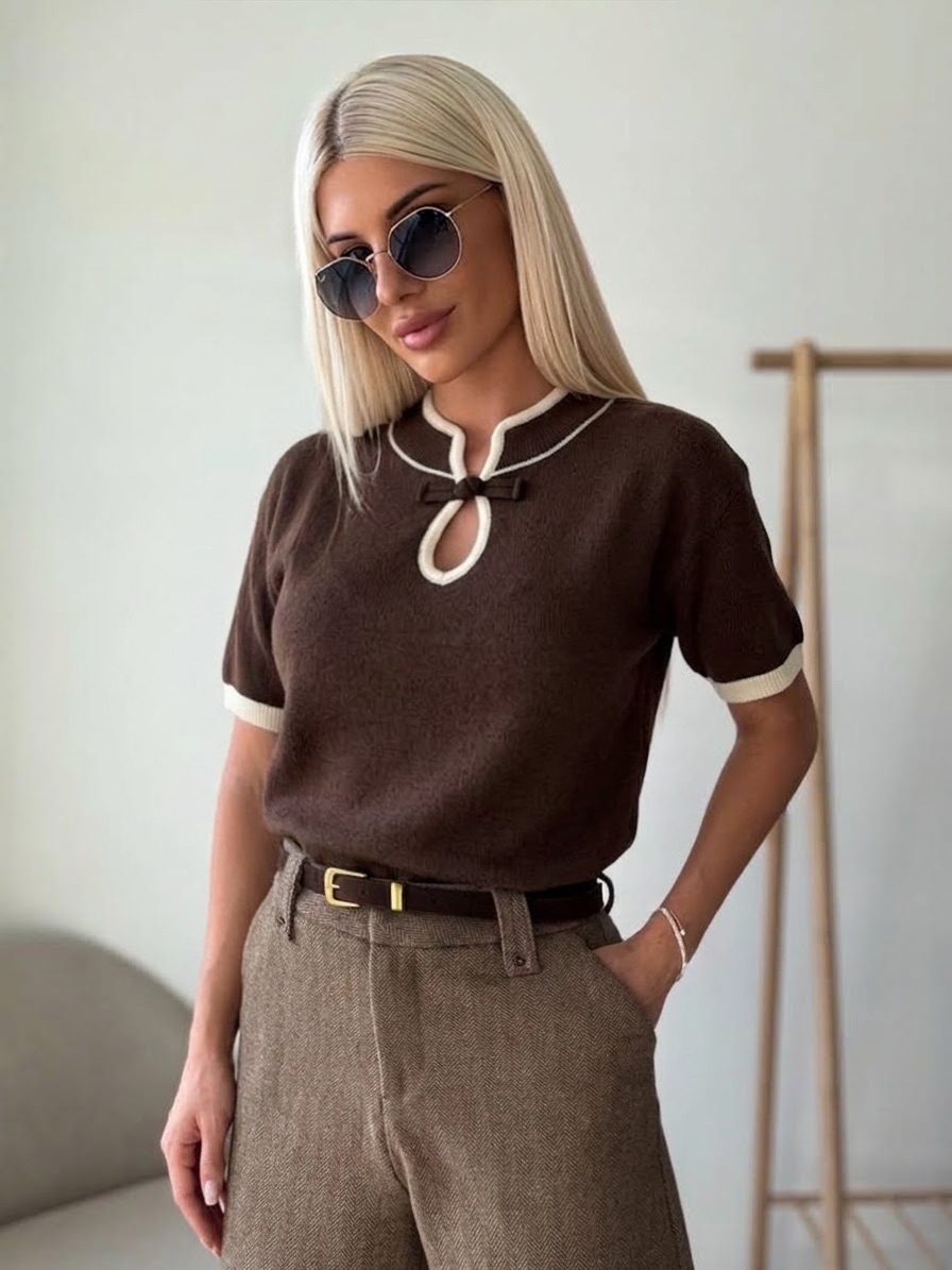 Кафява тениска Ameli