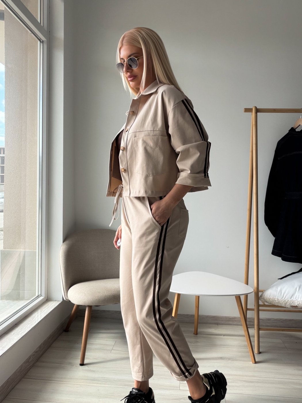Бежов комплект ленти