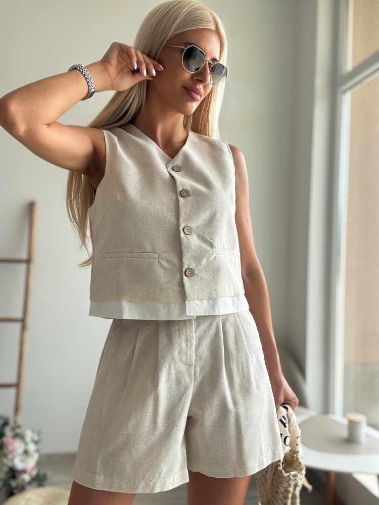 Стилен комплект с камъни