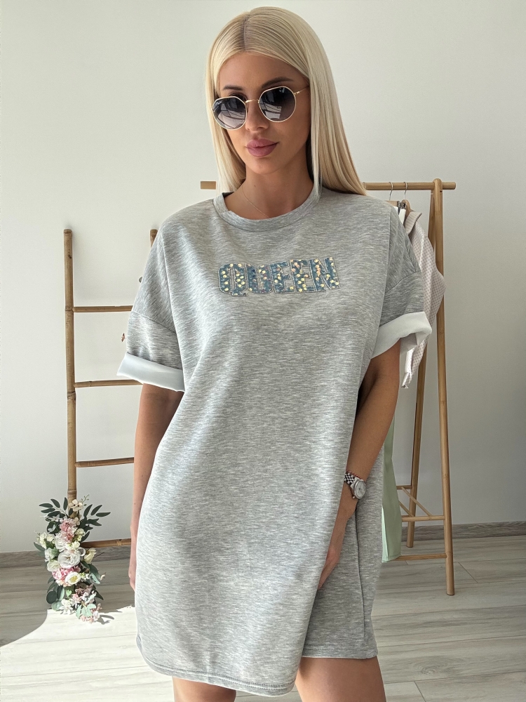 Сива рокля Queen