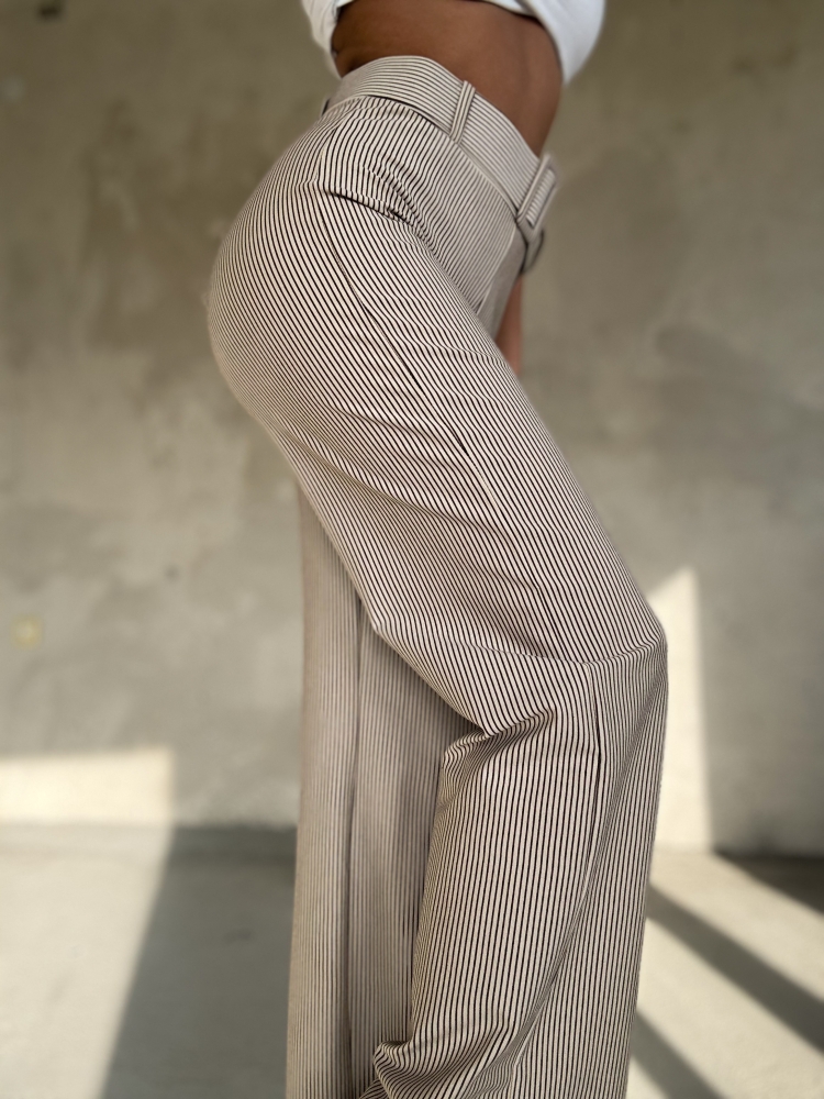 Панталон райе бежов