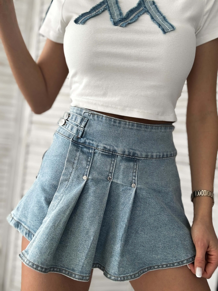 Дънкова пола панталон