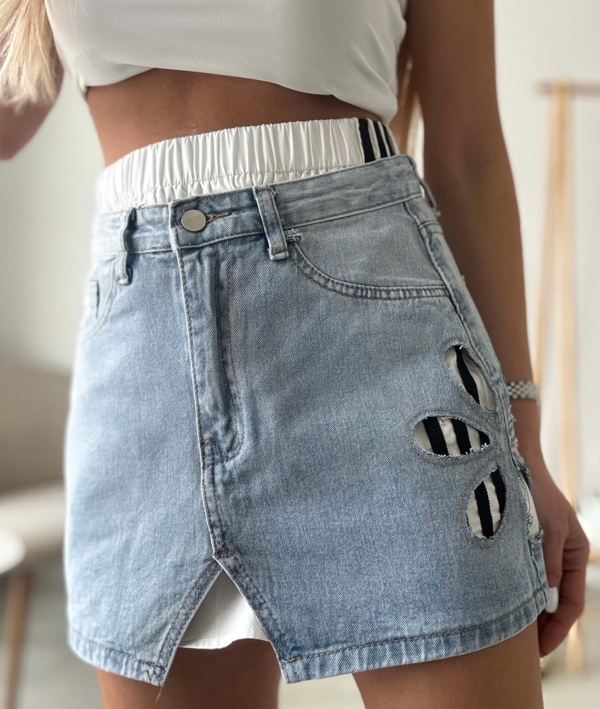 Дънкова пола две части