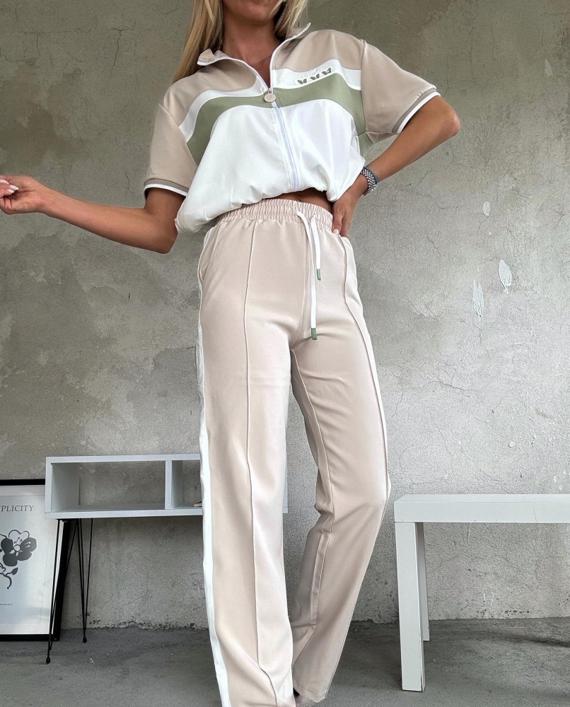 Бежово зелен комплект RAW