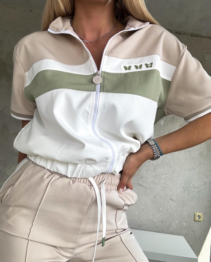 Бежово зелен комплект RAW