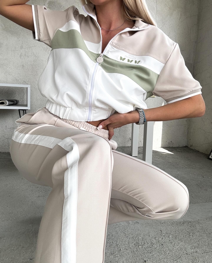 Бежово зелен комплект RAW