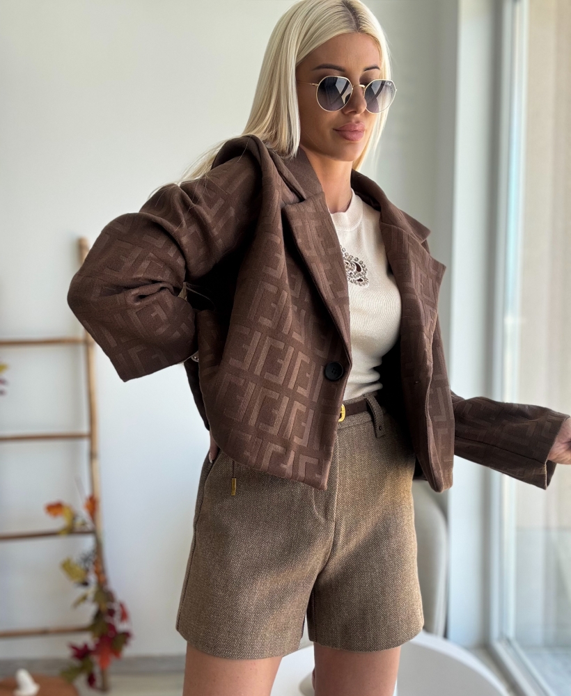 Палто F шоколад