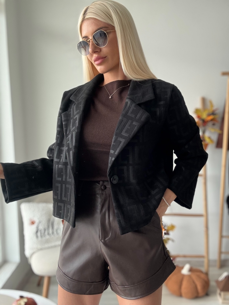 Черно палто F