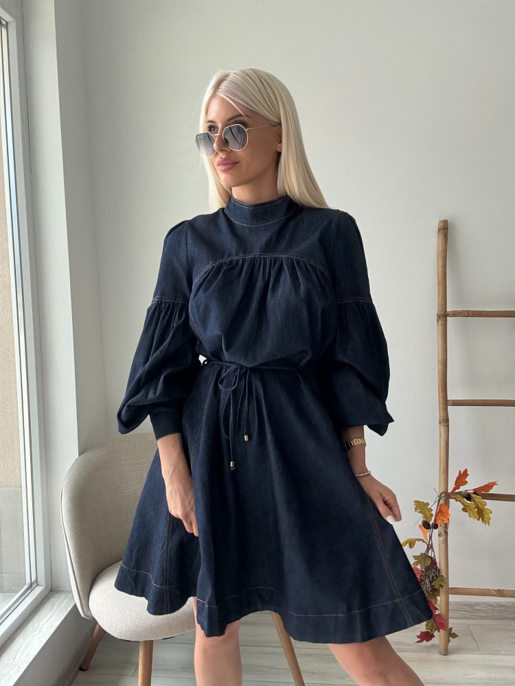 Дънкова рокля индиго