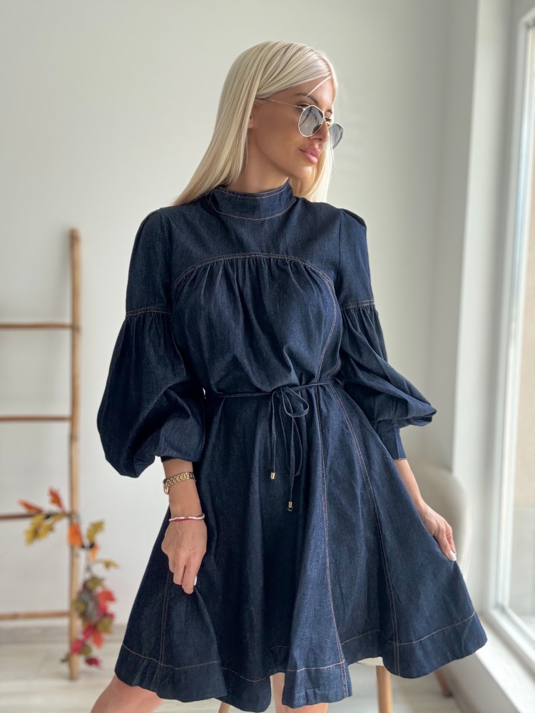 Дънкова рокля индиго