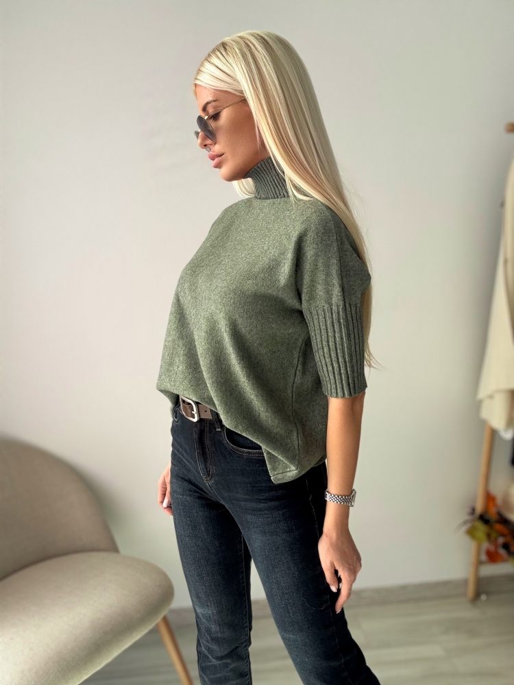 Зелен пуловер Lina
