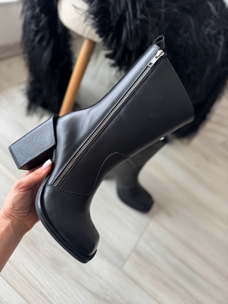 Черни обувки Diadora естествена кожа