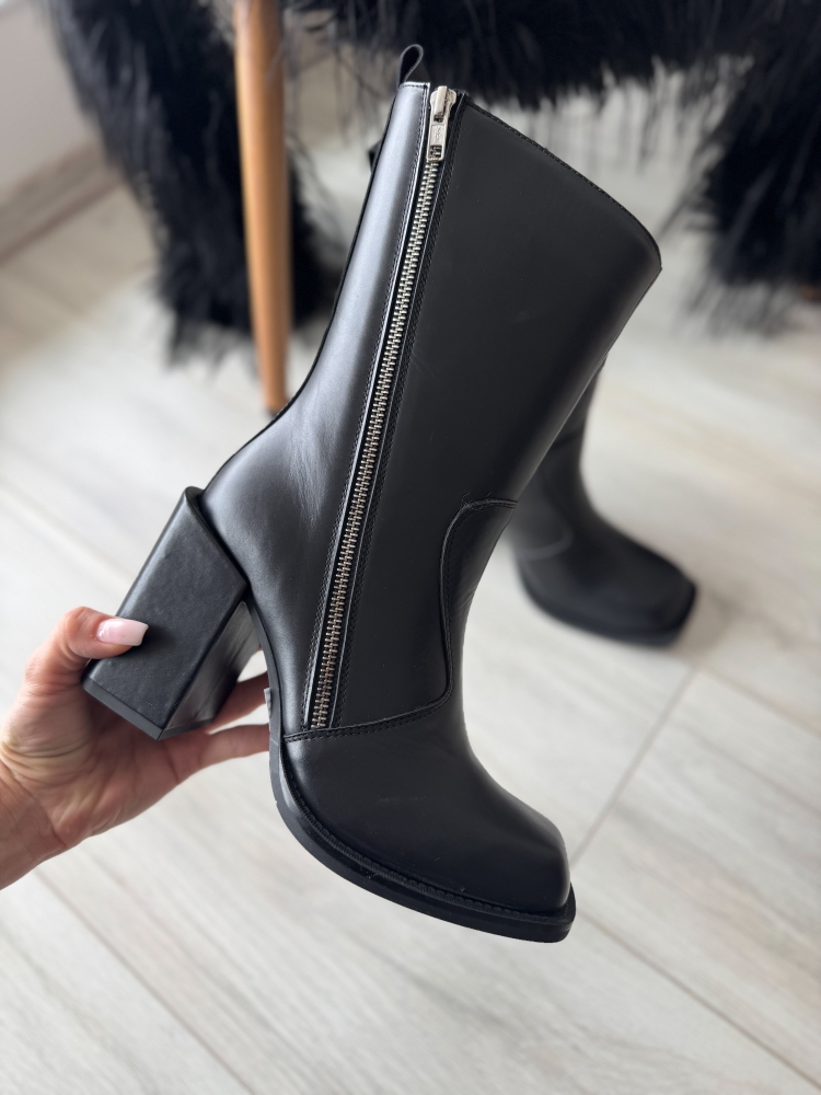 Черни обувки Diadora естествена кожа