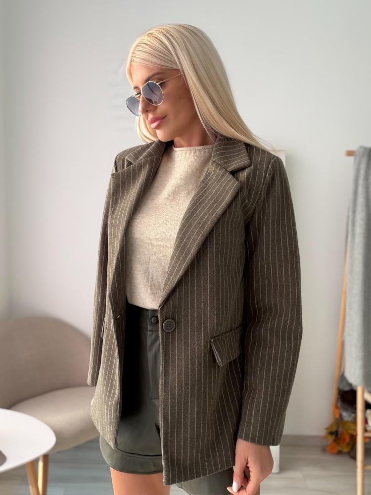 Зелено зимно сако райе