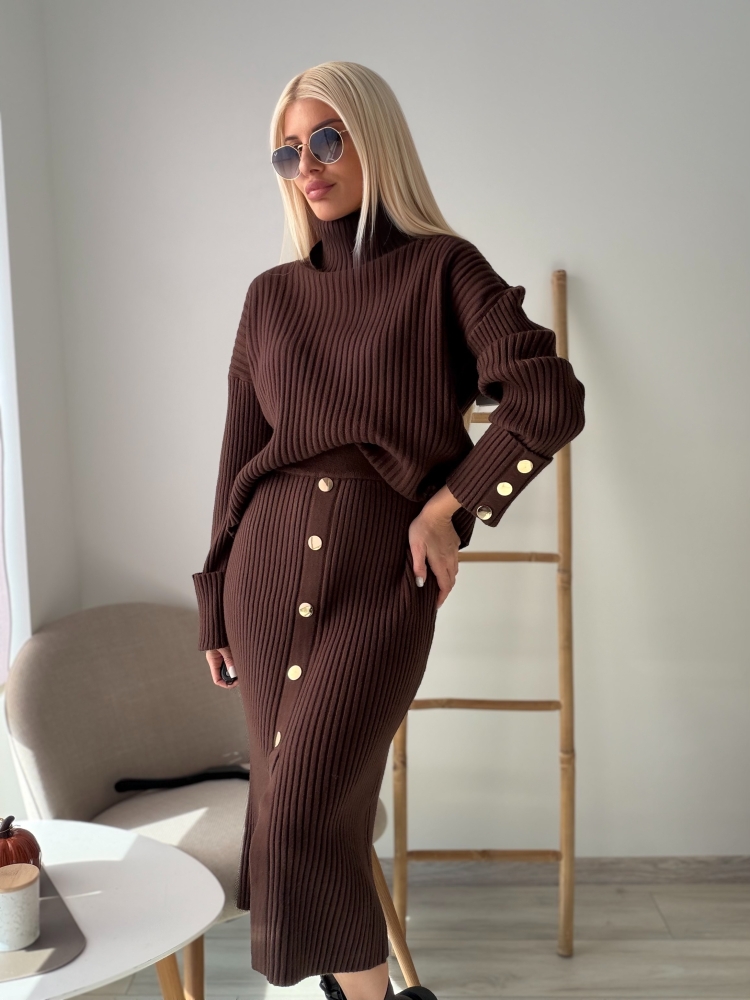 Кафяв комплект Kelly