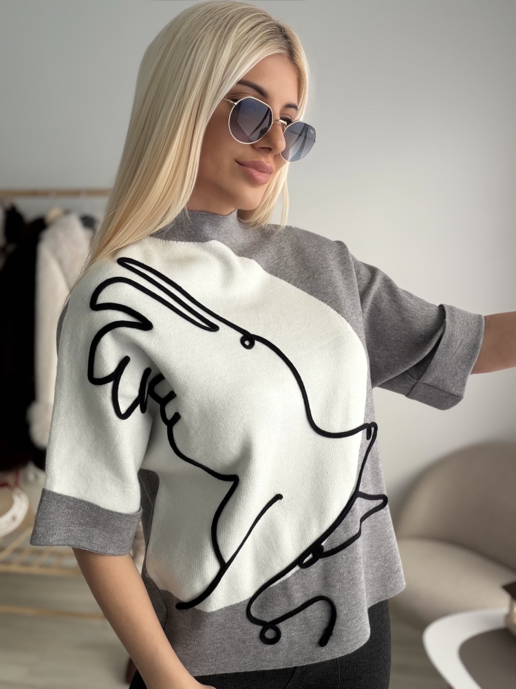 Сива туника птица