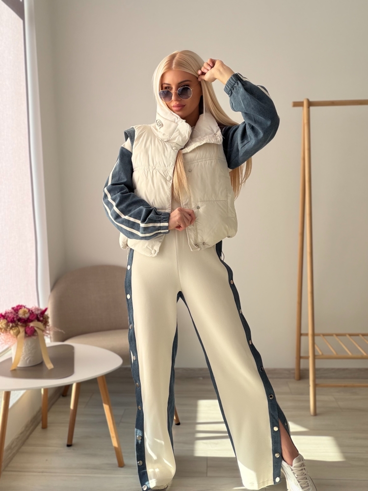 Комплект екрю с деним 3 части