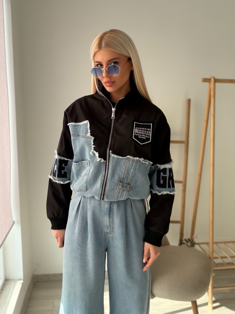 Черно яке с деним