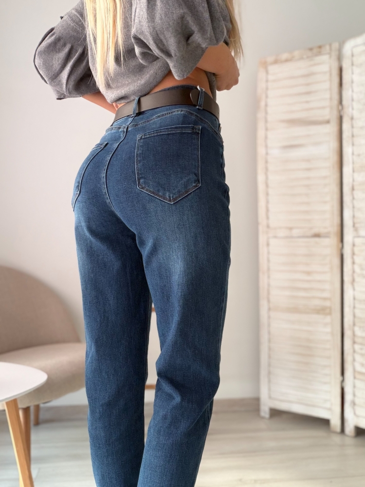 Тъмно сини дънки мамфит Fish