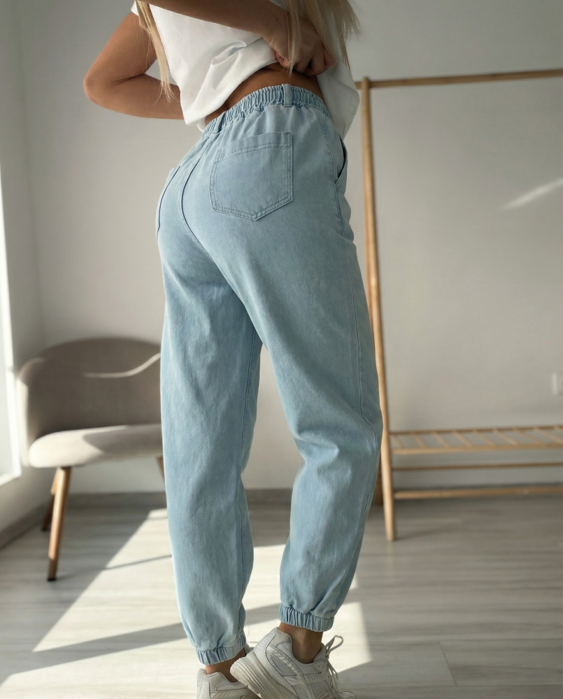 Летни дънки бебешко синьо