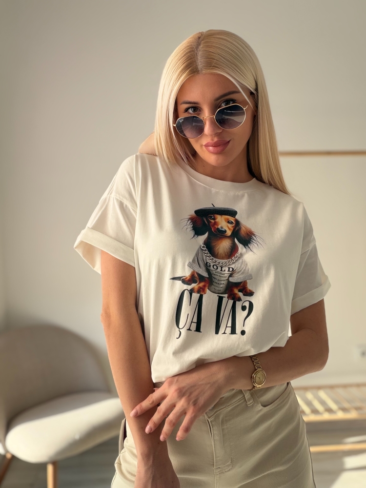 Тениска с куче