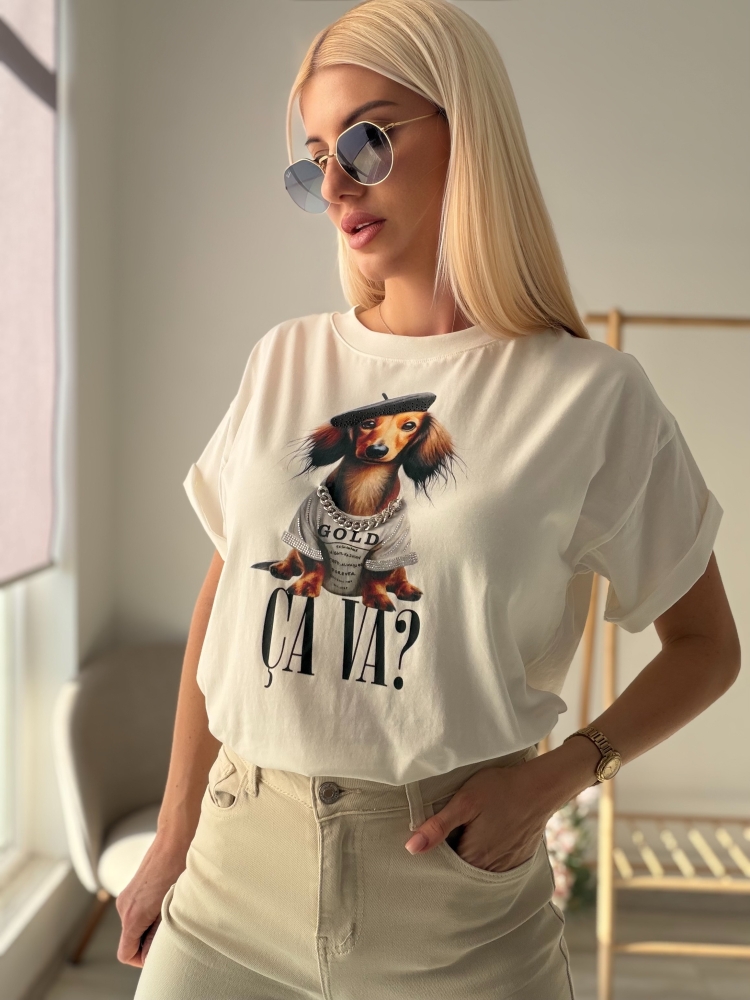 Тениска с куче