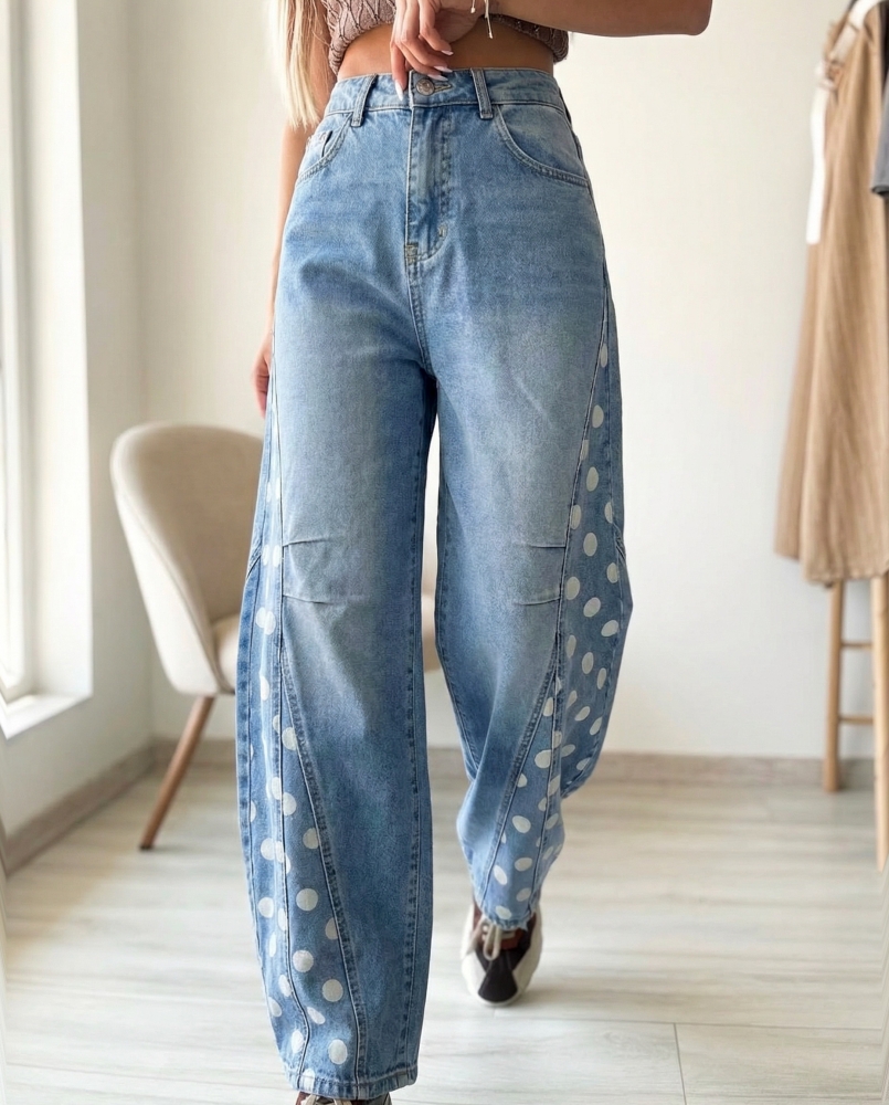 Дънки балон точки