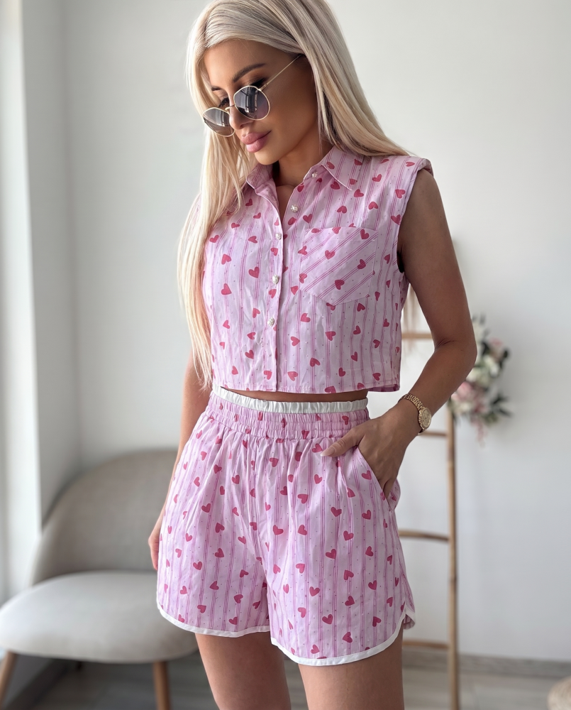 Розов комплект Hearts