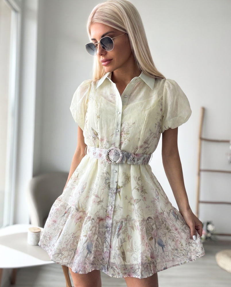 Рокля Колибри екрю