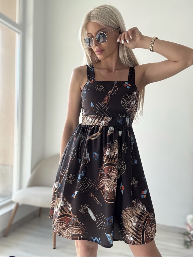 Кафява рокля Indira