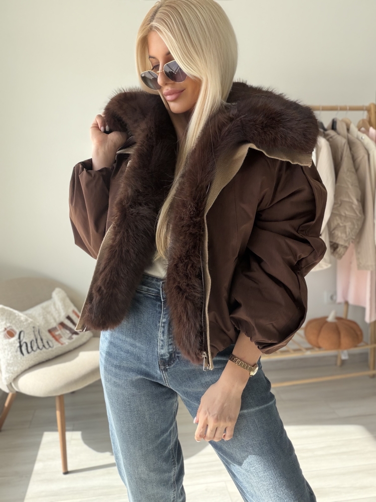 Кафяво яке Sienna